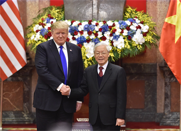 Tổng Bí thư, Chủ tịch nước Nguyễn Phú Trọng hội đàm, Thủ tướng Nguyễn Xuân Phúc hội kiến Tổng thống Hoa Kỳ Donald Trump