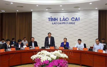 Đoàn công tác Tiểu ban Văn kiện Đại hội XIII của Đảng làm việc tại Lào Cai