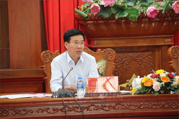 Đoàn công tác Tiểu ban Điều lệ Đại hội XIII của Đảng làm việc tại tỉnh Tiền Giang