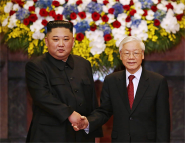 Tổng Bí thư, Chủ tịch nước Nguyễn Phú Trọng hội đàm với Chủ tịch Triều Tiên Kim Jong Un
