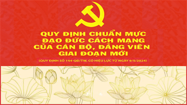 Chuẩn mực đạo đức cách mạng của cán bộ, đảng viên giai đoạn mới: Nêu cao tinh thần trách nhiệm, hết lòng, hết sức phụng sự Tổ quốc, phục vụ Nhân dân