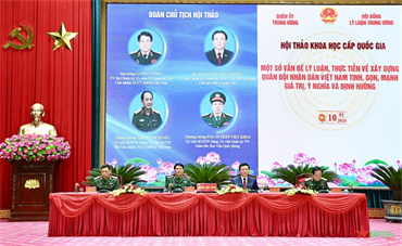 Hội thảo khoa học cấp quốc gia về xây dựng Quân đội “tinh, gọn, mạnh”