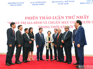 Hội thảo quốc gia: “Hệ giá trị quốc gia, hệ giá trị văn hóa, hệ giá trị gia đình và chuẩn mực con người Việt Nam trong thời kỳ mới”