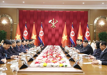 Tổng Bí thư Tô Lâm hội đàm với Tổng Bí thư, Chủ tịch Quốc vụ Triều Tiên Kim Jong Un