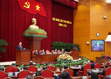 Thông cáo báo chí về ngày làm việc thứ nhất Hội nghị Trung ương 13