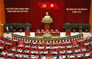 Thông cáo báo chí về ngày làm việc thứ hai Hội nghị Trung ương 13 khóa XIII