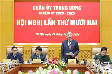 Tổng Bí thư Tô Lâm chủ trì Hội nghị Quân ủy Trung ương