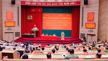 Hội thảo khoa học cấp quốc gia “Tư duy lý luận mới về an ninh toàn diện, bao trùm, kiến tạo phát triển trong quản trị quốc gia hiện đại, xây dựng và bảo vệ Tổ quốc Việt Nam xã hội
