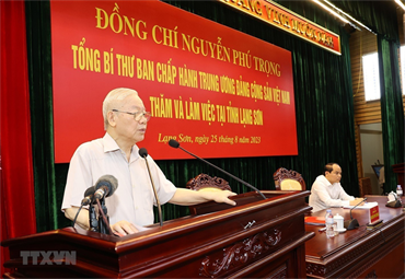 Phát biểu của Tổng Bí thư Nguyễn Phú Trọng dịp về thăm, làm việc tại Lạng Sơn