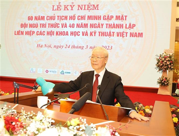 Tổng Bí thư Nguyễn Phú Trọng: Đội ngũ trí thức khoa học và công nghệ đóng góp to lớn trong xây dựng, phát triển đất nước
