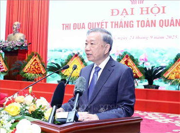 Tổng Bí thư Tô Lâm: Thi đua Quyết thắng toàn quân tạo đột phá mới xây dựng quân đội cách mạng, chính quy, tinh nhuệ, hiện đại