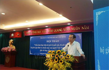 Triển khai các hệ giá trị văn hóa, con người Việt Nam phù hợp điều kiện thực tiễn