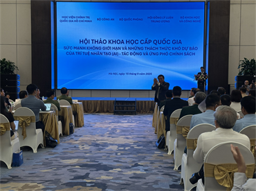 Hội thảo khoa học cấp quốc gia "Sức mạnh không giới hạn và những thách thức khó dự báo của trí tuệ nhân tạo - Tác động và ứng phó chính sách".  ​